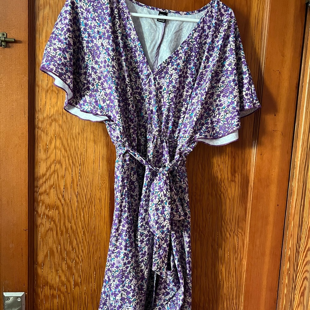 Vibrant Floral Kimono Dress